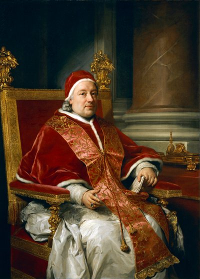 Portræt af pave Clemens xIII Rezzonico, af Anton Raphael Mengs af Anton Raphael Mengs