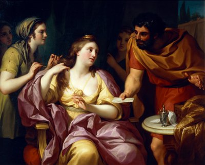 Semiramis glæder sig over nyheden om Babylons oprør, af Anton Raphael Mengs af Anton Raphael Mengs