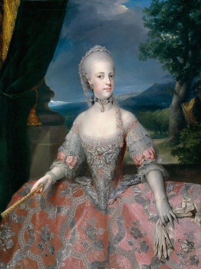Spansk:  María Carolina de Habsburgo-Lorena, reina de Nápoles Maria Carolina af Habsburg-Lothringen, dronning af Napoli af Anton Raphael Mengs