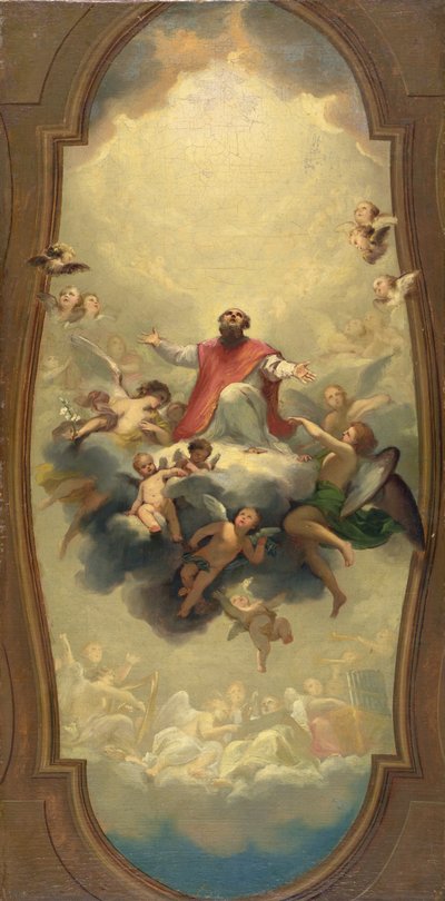 St. Eusebius Carried to Heaven, ca. 1757 (olie på lærred) af Anton Raphael Mengs