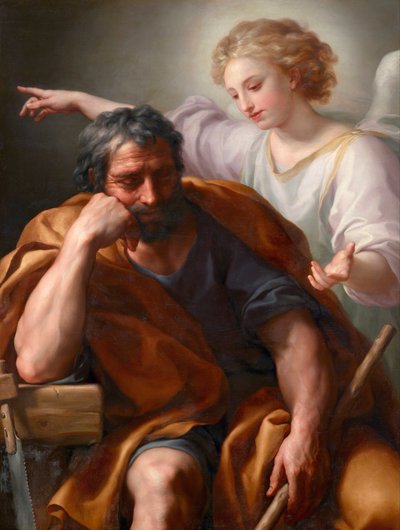 Sankt Josefs drøm af Anton Raphael Mengs
