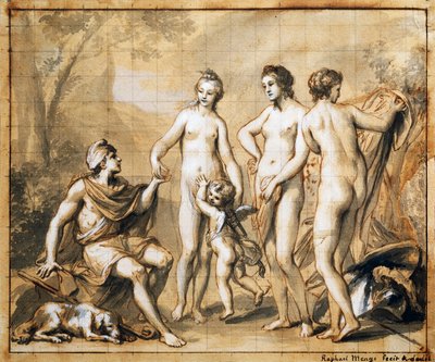 The Judgment of Paris, af Anton Raphael Mengs af Anton Raphael Mengs