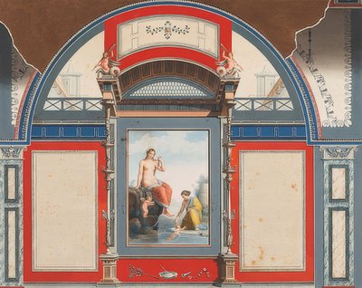 Vægmaleri af et romersk hus på grunden til Villa Negroni i Rom, Venus og en nymfe med eroter. 1778 af Anton Raphael Mengs