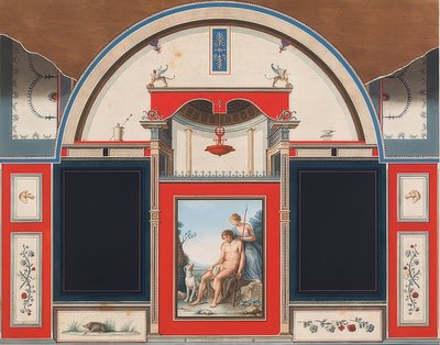 Vægmaleri af et romersk hus på grunden til Villa Negroni i Rom, der viser Venus og den sårede Adonis. 1778 af Anton Raphael Mengs