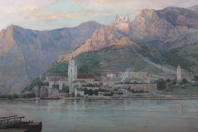Anton Reckziegel Udsigt over Dürnstein af Anton Reckziegel