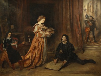 Columbus og dronning Isabella af Anton Romako
