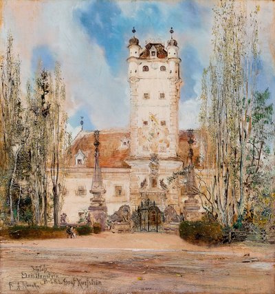 Greillenstein Slot, 1885-1886 af Anton Romako