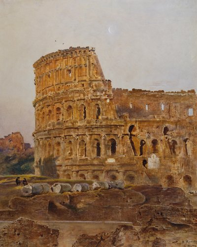 Colosseum i Rom af Anton Romako