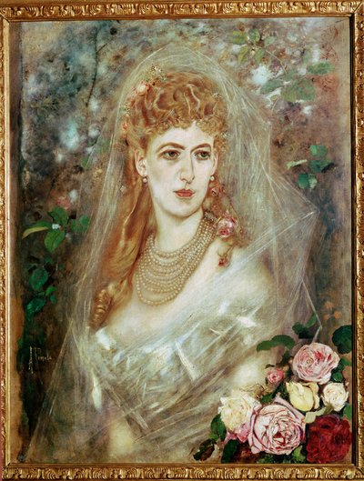 Maria Magda grevinde Kuefstein ... (maleri på lærred) af Anton Romako