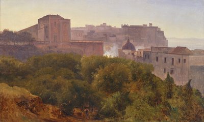 Francavilla Wood in Chiatamone, ca. 1824 (olie på lærred) af Anton Sminck Pitloo