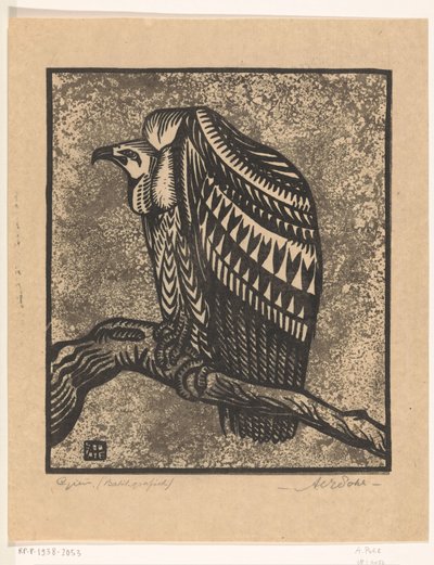 Gier (original titel på objekt) af Anton Vincent Emanuel Pohl (signed by artist)