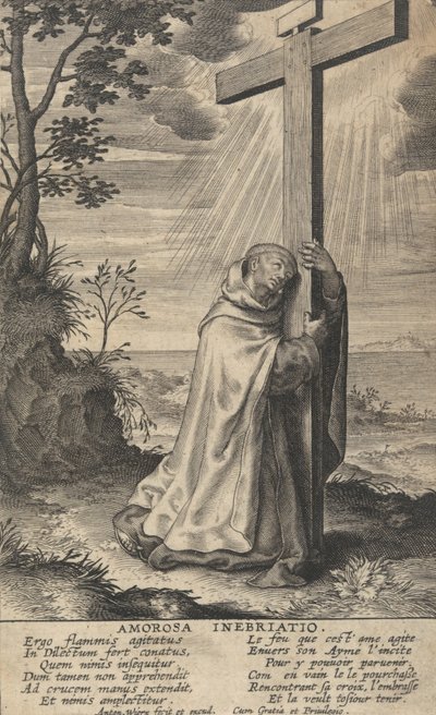 Amorosa Inebriatio fra The Life of Saint John of the Cross, 1622-24. af Anton Wierix