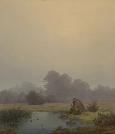 efterårsmorgen af Anton Zwengauer