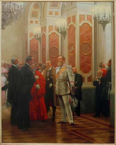 Frederik III ved hofbal / Werner af Anton Alexander von Werner