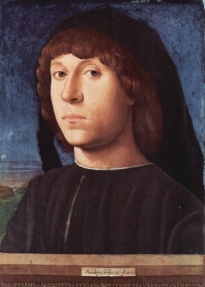 Portræt af en ung mand af Antonello da Messina