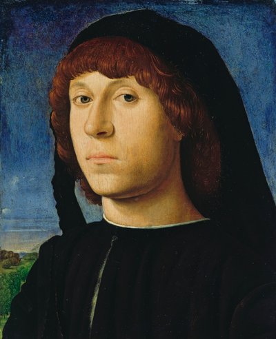 Tysk: Bildnis eines jungen Mannes Portræt af en ung mand af Antonello da Messina