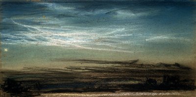 Solnedgang og nattelys, 6. juli 1885 af Frederick (attr. to) Barnard