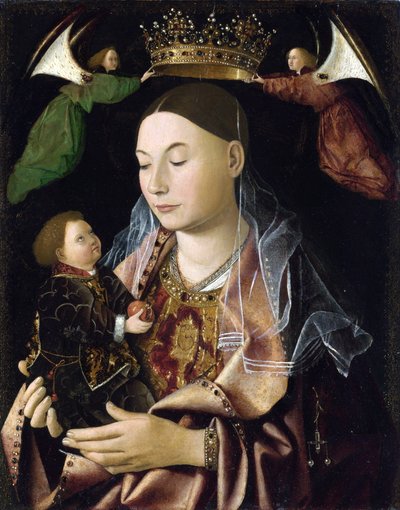 Jomfruen og barnet af Antonello da Messina