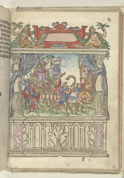 Allegorisk scene på scenen for enden af ​​Steenweg, 1578 af Antoni van Leest