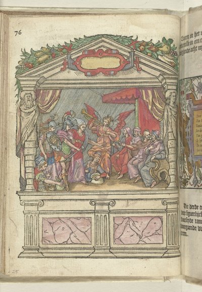 Scene med allegorisk repræsentation på Grote Markt, 1578 af Antoni van Leest
