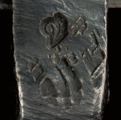 Mikroskop, ca. 1690 (sølv og glas) (se også 1121456-60) af Antoni van Leeuwenhoek