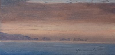 Seven Sisters, Lymington, 2019 (öljy kankaalle) af Antonia Myatt
