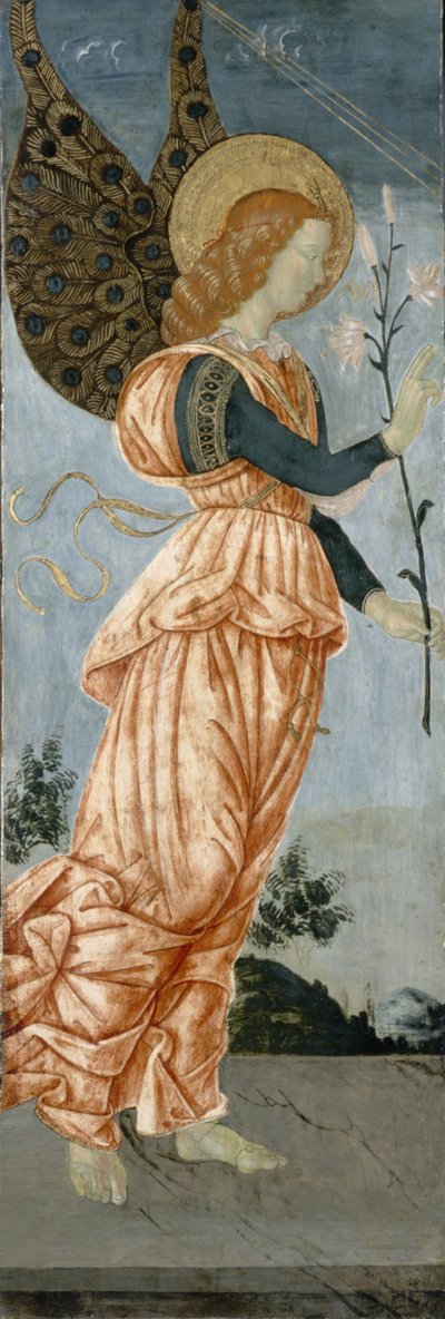 Bebudelsens engel, ca. 1500 (tempera på poppeltræ) af Antoniazzo Romano
