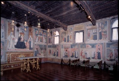 Generel oversigt over livet for St. Francesca roman (fresco af Antoniazzo Romano