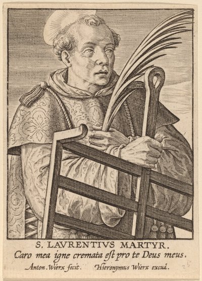 St. Lawrence Martyr af Antonie Wierix
