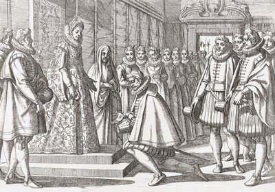 Filip III, konge af Spanien før Margaret af Østrig af Antonio (after) Tempesta