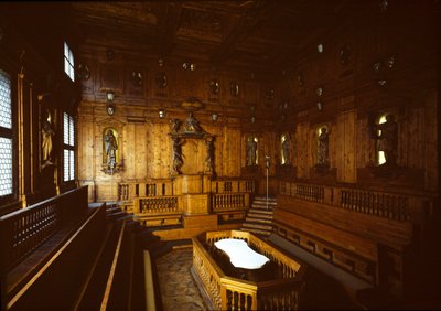 Udsigt over det anatomiske teater af Antonio (d.1663) Paolucci