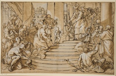 Præsentationen af jomfruen i templet af Antonio Balestra