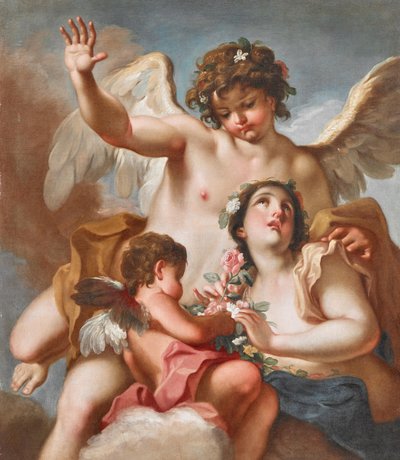 Zephyrus, Flora og Amor af Antonio Balestra