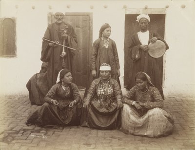 Arabiske dansere, Egypten af Antonio Beato