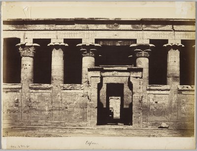 Edfu, Egypten af Antonio Beato