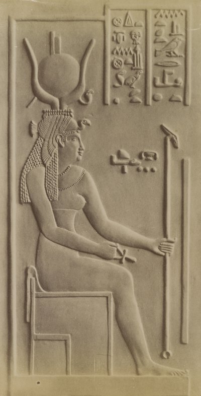 Isis, tempel i Dendera af Antonio Beato