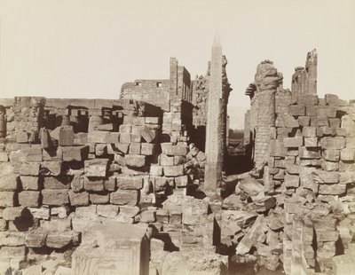 Karnak-templet, Egypten af Antonio Beato