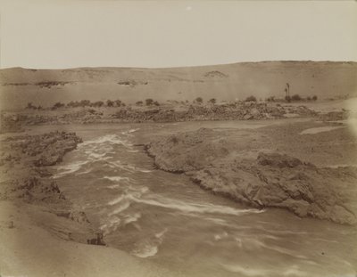 Rapids ved Nilen Cataracts, Egypten af Antonio Beato
