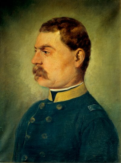 Officeren (olie på lærred) af Antonio Bignoli