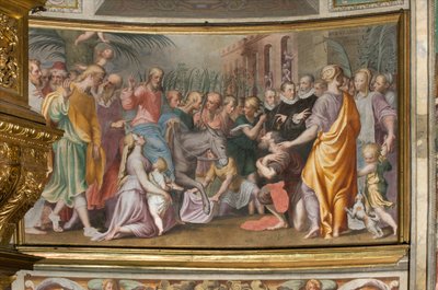 Antonio Campi, Jesu indtog i Jerusalem 1582-84 af Antonio Campi