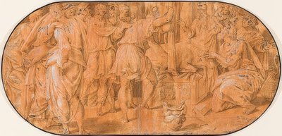 Elias ofrer i Akabs nærhed. Omkring 1557 af Antonio Campi