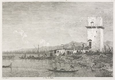 Udsigt: Tårnet i Malghera af Antonio Canaletto