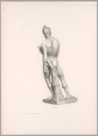 Ajax, bagfra, fra Oeuvre de Canova af Antonio Canova