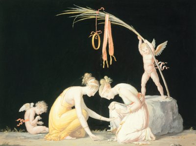 Astragalsspillere, ca. 1799 (akvarel) af Antonio Canova