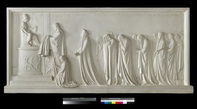 Hecuba ofrer peplum til Pallas Athena, 1790-92 (gips) af Antonio Canova