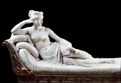 Pauline Bonaparte, prinsesse Borghese (1780 - 1825) søster til Napoleon I repræsenteret i Victorious Venus Marble Sculpture af Antonio Canova (1757-1822) 1804-1808 Rom, Galleria Borghese af Antonio Canova