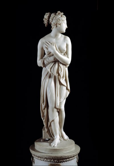 Venere Italica (Venus) - Marmorstatue (h. 172 cm), af Antonio Canova (1757 - 1822) af Antonio Canova