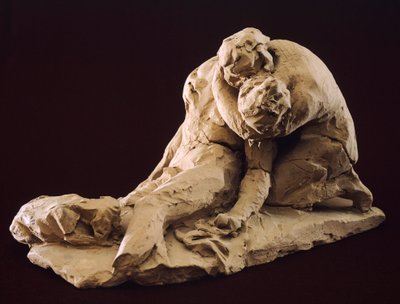 Venus og Adonis af Antonio Canova (1757-1822), model i ler af Antonio Canova