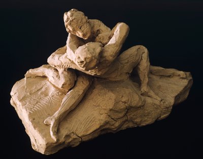 Venus og Adonis af Antonio Canova (1757-1822), model i ler af Antonio Canova