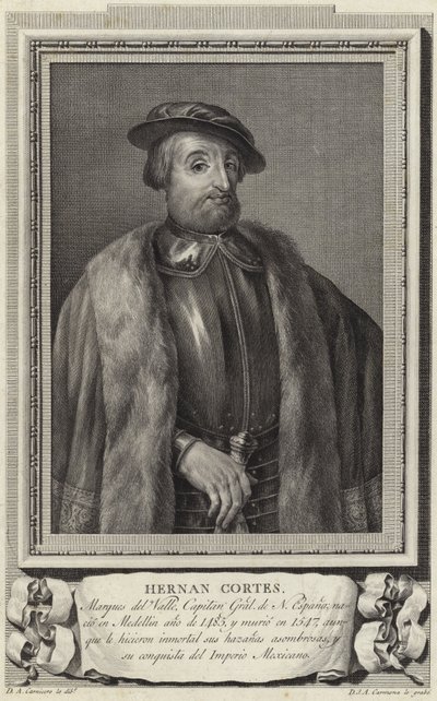 Hernan Cortez af Antonio Carnicero